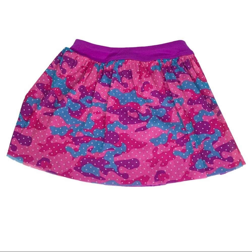 Girls Puma Pink Camouflage Tennis Skort Skirt Size 6X